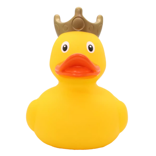 XL Yellow Duck With Crown