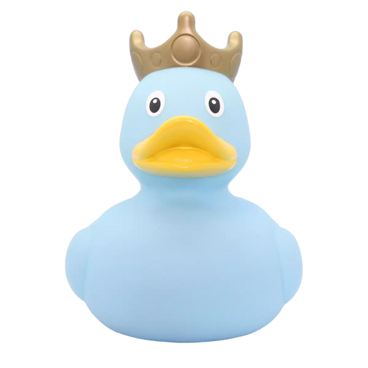 XL Blue Duck With Crown