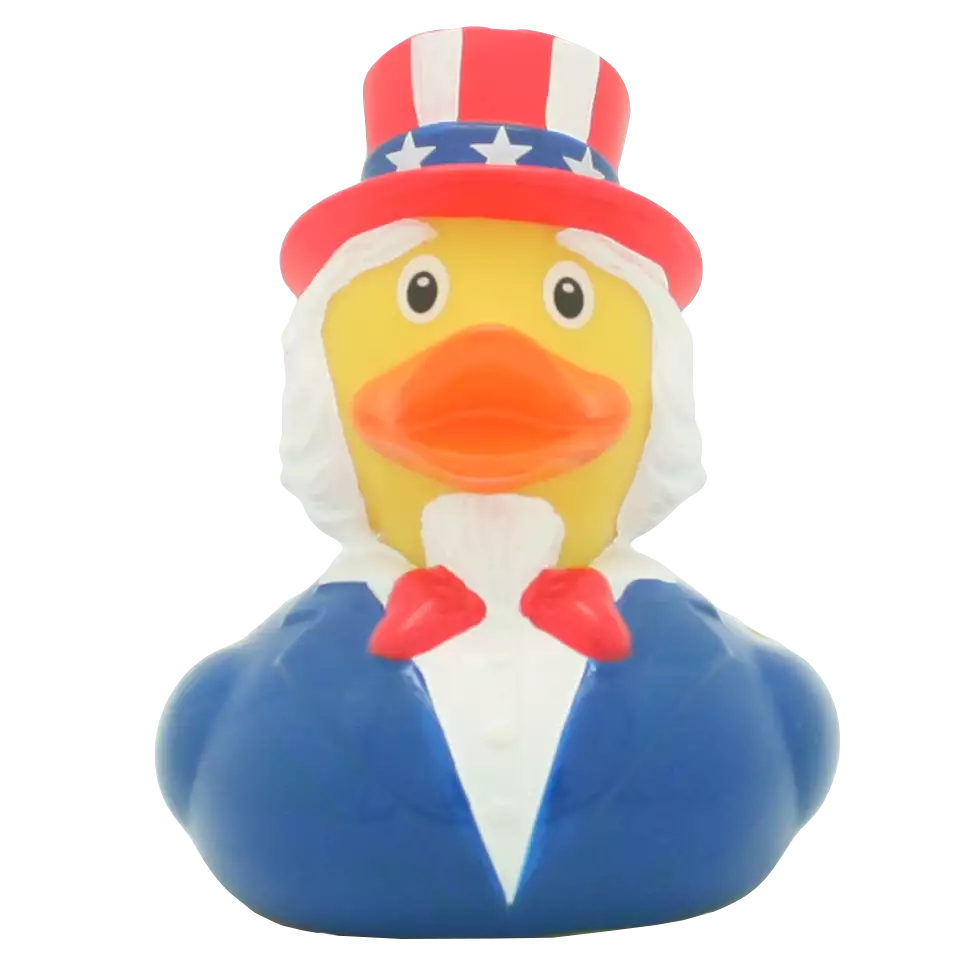 Uncle Sam Rubber Duck