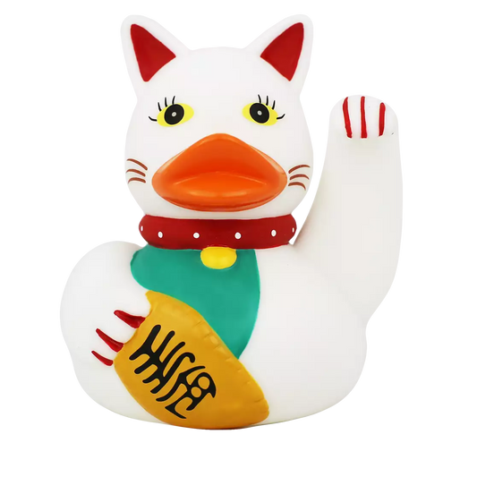 Lucky Cat Rubber Duck