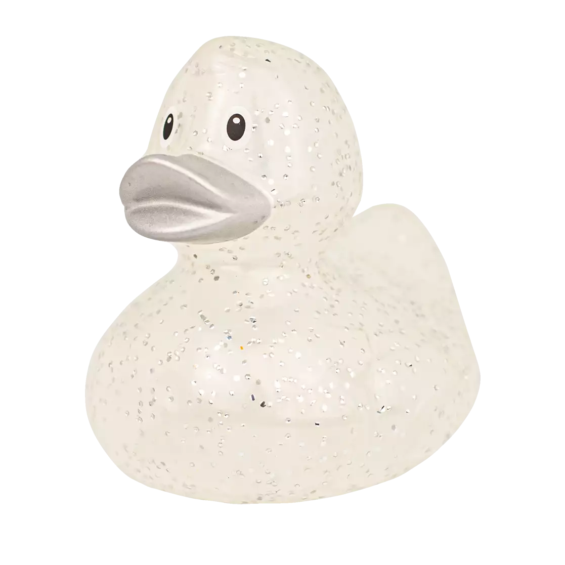 Silver Glitter Duck
