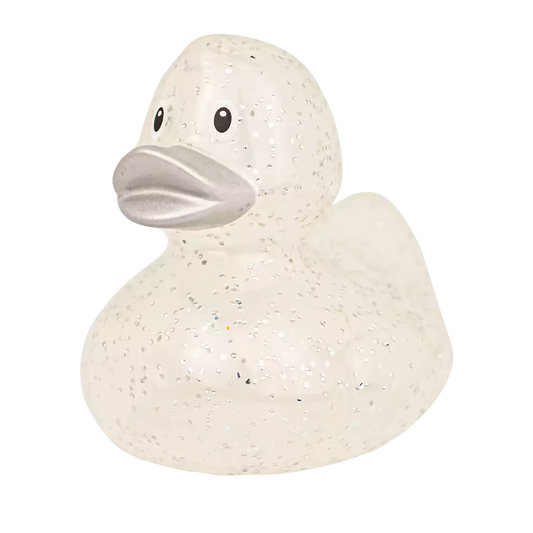 Silver Glitter Duck