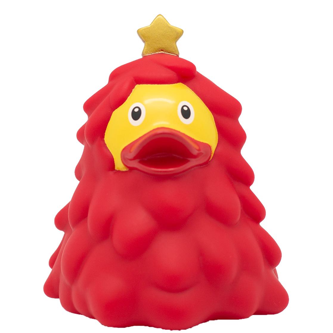 Red Christmas Tree Rubber Duck