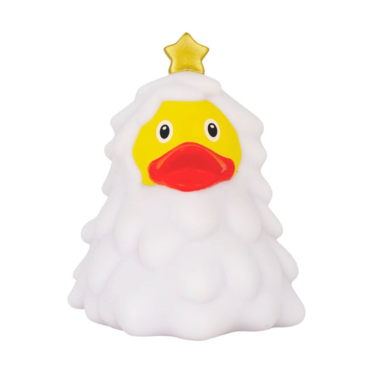 Christmas Tree White Rubber Duck