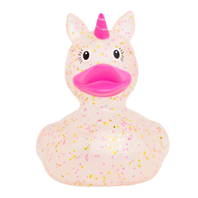 Glitter Unicorn Rubber Duck