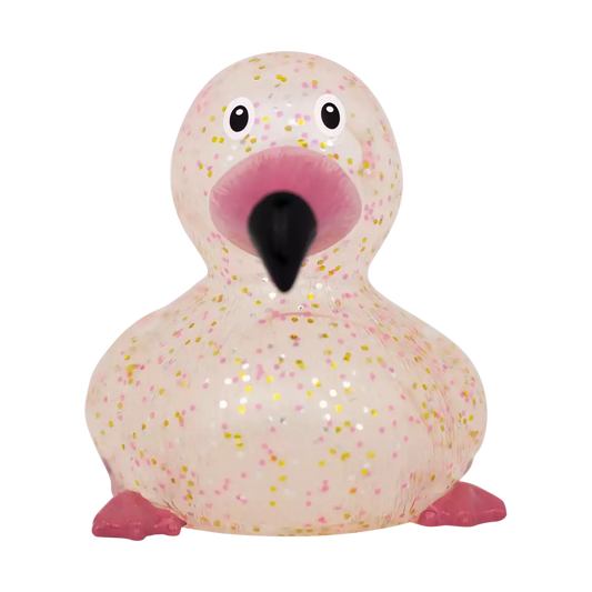 Glitter Flamingo Rubber Duck