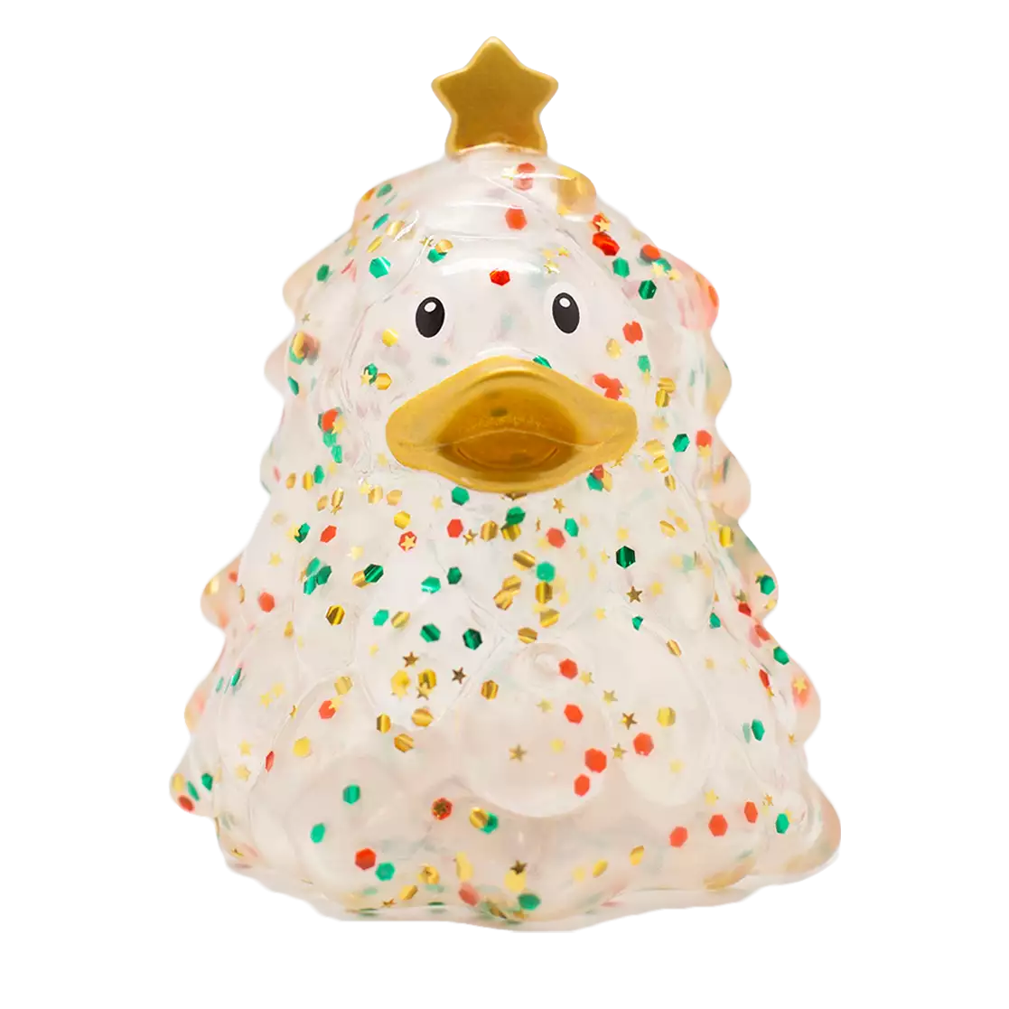 Glitter Classic Christmas Tree Rubber Duck