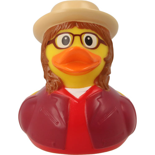 Hipster Woman Rubber Duck