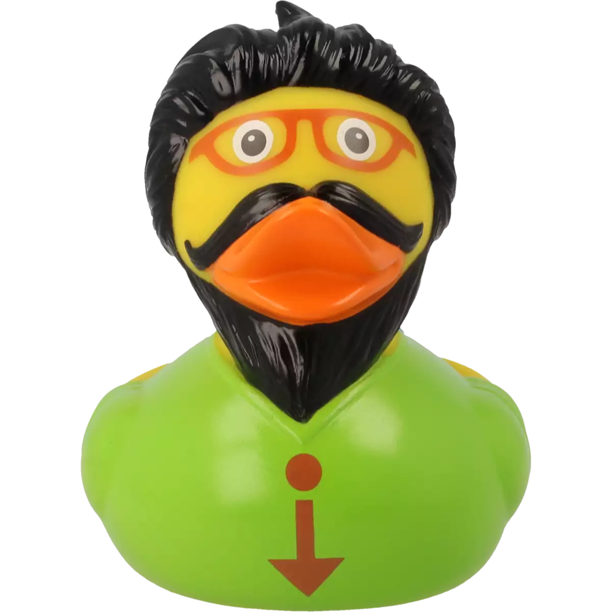 Hipster Guy Rubber Duck