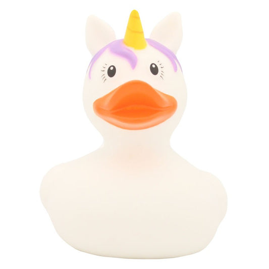 White Unicorn Rubber Duck