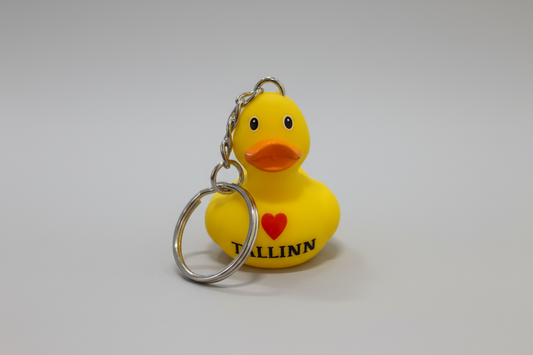 Love Tallinn Rubber Duck Keyring