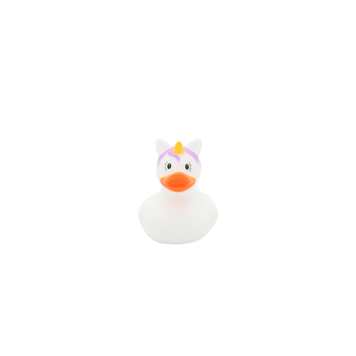 Mini White Unicorn Rubber Duck