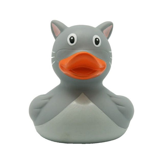 Grey Cat Rubber Duck