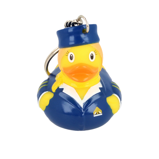 Keychain Stewardess Rubber Duck