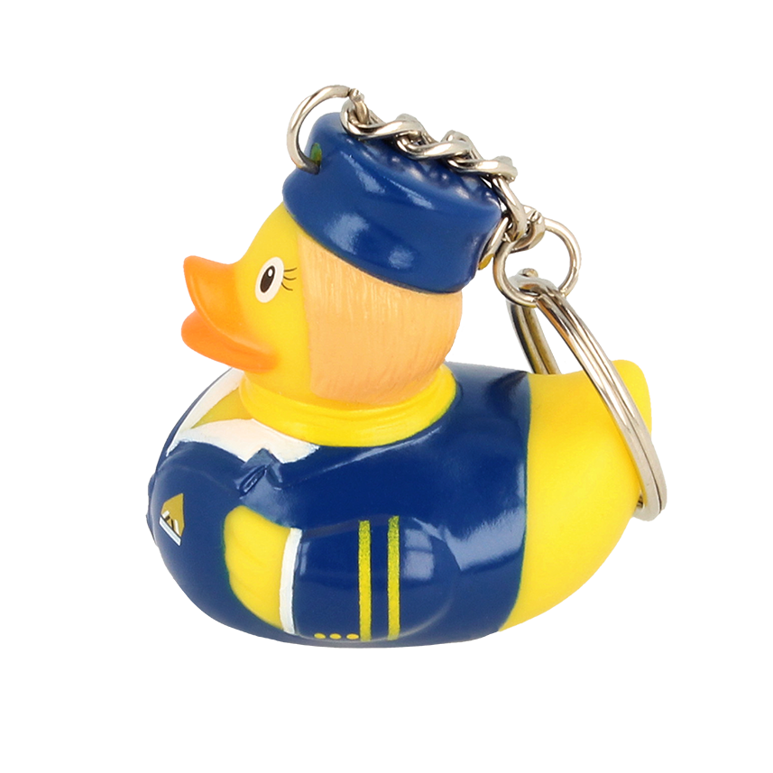 Keychain Stewardess Rubber Duck