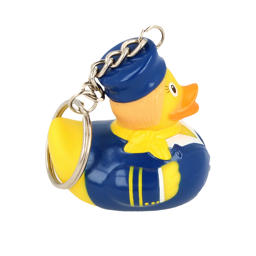 Keychain Stewardess Rubber Duck