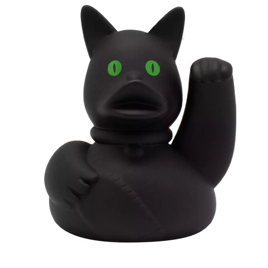 Luck Black Cat Rubber Duck