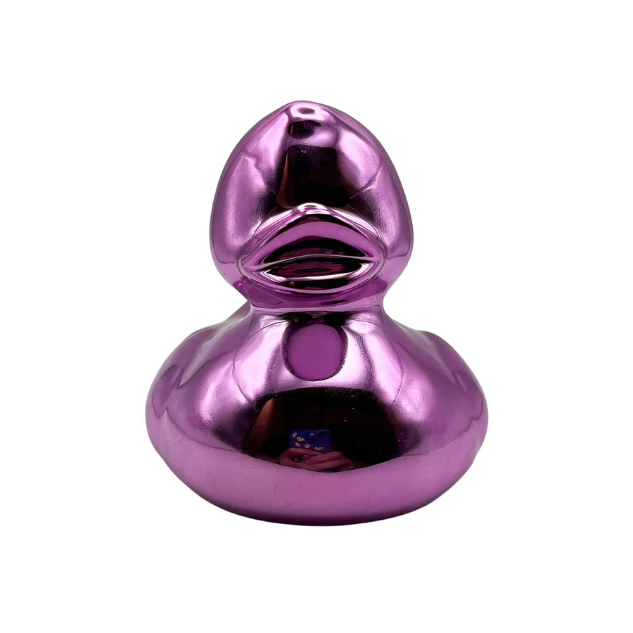 Metallic Rose Rubber Duck